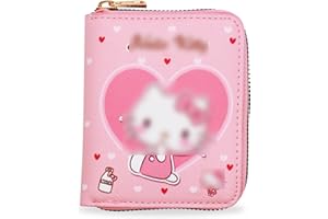 Miotlsy Kinder Geldbörsen Kinder Reißverschluss Brieftasche Mädchen Brieftasche Geldbörse Münze Reißverschluss Tasche Mädchen PU Leder Geldbörse Münze Brieftasche für Teenager Fans Geschenk Rosa