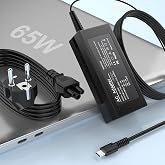 65W USB C Tipi Diz&uuml;st&uuml; Şarj Cihazı, Mac Book Pro/Lenovo ThinkPad/Samsung/ASUS/Dell/Chromebook/Yoga/ACE/Huawei ve diğer t&uuml;m US