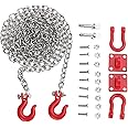 RC Abschlepphaken Set - Metall Anhängerketten Für 1/10 RC Auto