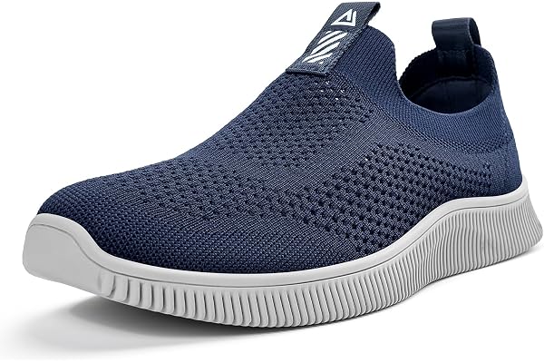 MrToNo Hommes Femmes Chaussures Slip on Sneakers Chaussure sans Lacets De Course Sport Casual Chaussures De Respirantes Légères Outdoor Fitness Gym Shoes Confortables