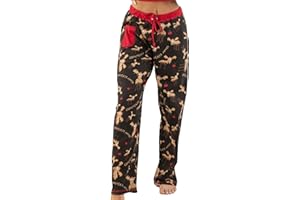 Lazy One HPP776 Women's Chocolate Moose Brown Pajama Pyjama Pant