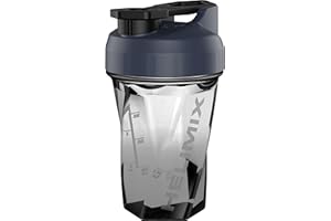 HELIMIX 2.0 Vortex Protein Shaker, 500 ml (20 oz) - Gourde Portable et Étanche pour Boissons Protéinées & Smoothies, Sans Bille, Compatible Lave-Vaisselle