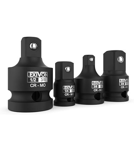 Set De 3 Adaptateurs Porte-Douille 7,5cm - Conversion 1/4, 3/8 Et 1/2 Pouce Pour Visseuse Et Perceuse