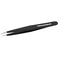 Weiße Pinzette Mit Zebra-Design & Schräger Spitze – Aus Edelstahl, Ergonomisch, Für Präzises Augenbrauen-Zupfen