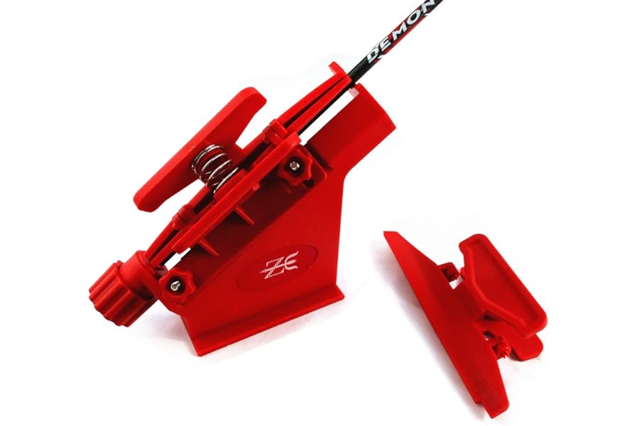 Adjustable Fletching Jig Straight and Helix Tool with Clamp for DIY Archery Arrows