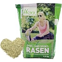Premium Rasensamen schnellkeimend 2,5kg = 75-100m² Rasen | dürreresistent, robust, tiefgrün, Ideal sowohl für Neuansaat…