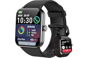 Blackview Smartwatch Herren Damen mit Telefonfunktion(Anrufe tätigen/empfangen)/Message Reminder, Sportuhr mit 100+Sportmodi, Fitnessuhr,Puls-Schlaf-Monitor, Schrittzähler, Smart Watch für Android iOS