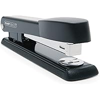 Rapesco R54500B2 Marlin Vollstreifen Büroheftgerät (Typ 24 und 26/6mm Heftklammern) 25 Blatt Heftkapazität Schwarz