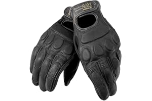 DAINESE - Blackjack Unisex Gloves, Guanti Moto Estivi in Pelle, Stile Vintage Rétro, Design Classico, Guanti da Moto Uomo e Donna, Elasticizzati