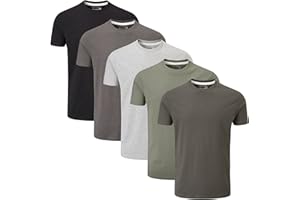 Charles Wilson Paquete 5 Camisetas Cuello Redondo Lisas