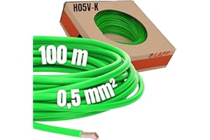 Lapp 4510121 - Cable de cableado (1 x 0,50 mm², 100 m), color verde