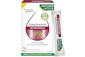 PHYTOSUN AROMS Phytosun Arôms - Constipation Occasionnelle - Arôme Naturel Orange - Sans Sucre - 10 Sachets Poudre pour Solution Buvable