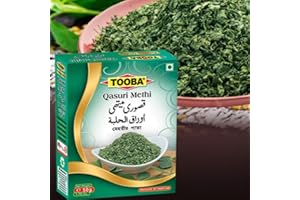 TOOBA Kasuri Methi |Dried Methi Leaves | Mix Herbs & Seasoning |Dry Fenugreek Leaves | 50G | Qasuri methi