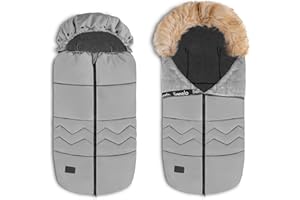 LIONELO Frode Sacco a Pelo con Pelliccia per Neonati e Bambini per Passeggino Seggiolino Auto o Slitta 90x45cm Caldo Autunno-Inverno Antiallergico Impermeabile e Morbido con Ventilazione Lavare a 30°C