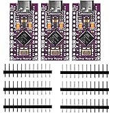 OSOYOO 3pcs Pro Micro Board Leonardo 5V/16MHz Module Board USB-C Port for Arduino