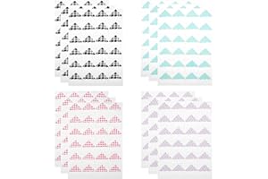 WakiHong 288 Stk/12 Blatt Fotoecken Aufkleber Bunt Selbstklebend Ecken Foto Ecken Schutze für DIY Scrapbooking, Fotoalbum,Tagebuch Dekoration(4 Farben)