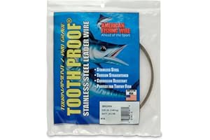 American Fishing Wire Zahnfester Vorfachdraht aus Edelstahl, einsträngig