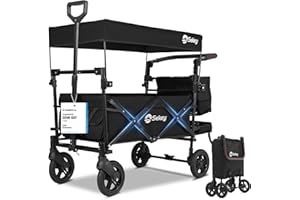 Sekey Dach-SS 5050, składany wózek z dachem, dla 2 dzieci, 150 kg, wózek transportowy, nadaje się do użytku w terenie z hamulcami 110 l, Dach-SS 5050, czarny