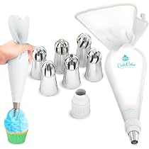 Set De 6 Douilles à Pâtisserie CukkiCakes - 1M, 2D, 4B, 1A, 124, 895 - Inox - Made In Korea