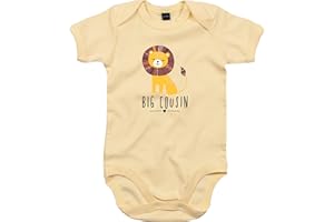 Kleckerliese Baby Body Sprüche Jungen Mädchen Motiv Tiere Löwe Indianer Tiermotiv Big Cousin Kurzarm