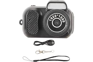 VIKYE Mini Cámara Digital DV 1080P Portátil con Pantalla de 0,96 Pulgadas, Cámara SLR Retro Mini Grabadora de Vídeo para Exteriores