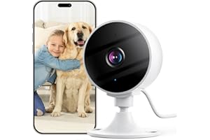 EIGHTREE Pet Camera 2K 3MP, Indoor Camera for Home/Pet/baby, Security Camera with Motion & Sound Detection, Two-Way Audio, 25ft Night Vision, 256G SD&Cloud, Works with Alexa & Google Assistant, 2.4GHz