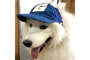 RUIXIA Casquette de Baseball pour Chien Chapeau Contre Le Soleil Réglable avec Trous d'oreille pour Chien Casquette Visière pour Chiot