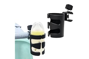 CUTIOLLY Portabicchieri per Passeggino Universale,Passeggino Portabottiglie,Porta Borraccia Bici,Biberon Porta Borraccia Bici per Biciclette,Buggy Cup Holder,per Carrozzina,Passeggino,Bicicletta