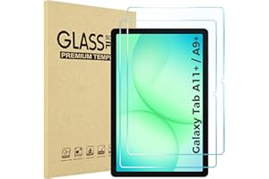 ProCase 2 Verre Trempé pour Samsung Galaxy Tab A11+ (SM-X230) 2025/ A9+ (SM-X210) 2023 11”, Film Protection d'Écran Protecteur Tablette Galaxy Tab A11 Plus/ A9 Plus 11 Pouces, Anti Rayures Sans Bulles