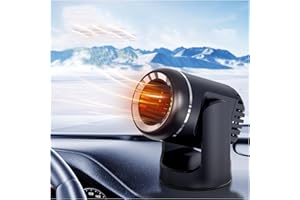 ASOOLL Upgraded Portable Car Heater that Plug into Cigarette Lighter, 24V 200W Car Window Windshield Defogger, 2 in 1 Heating Fan/Cooling Fan with Air Purification, Fit for Car, Truck