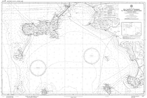 Istituto Idrografico della Marina IIM 5/D AR Carta Nautica Didattica 5D, Arrotolata Senza Pieghe dal Canale di Piombino al Promontorio Argentario e Scoglio Africa
