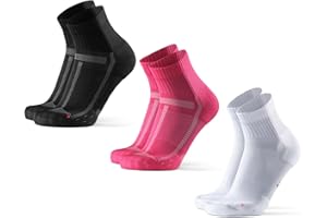 DANISH ENDURANCE Calzini da Corsa Uomo Donna, Calze Running Anti-Vesciche per Calcio e Sport, 3 Paia