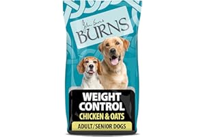 Burns Pet Nutrition Hypoallergenic Complete Dry Dog Food Adult and Senior Dog Weight Control Chicken and Oats 2 kg(Packaging may vary)