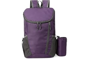 KAMEUN Foldable Backpack Lightweight, Small Rucksack Waterproof for Outdoor Sports, Durable Packable Backpack Practical Gifts for Men Women, Casual Daypack for Travelling Walking