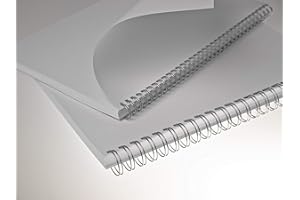 FALAMBI RENZ Drahtbinderücken STARTERSET 3:1 (6.9-14,3 mm), 100 Stück, silber lackiert