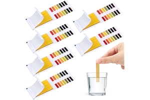 LWMTT 480 pezzi Cartine Tornasole pH, PH Indicatore,1-14 strisce di pH in Carta con Scheda di Controllo,Ottimo per Acqua, Acqua, Suolo