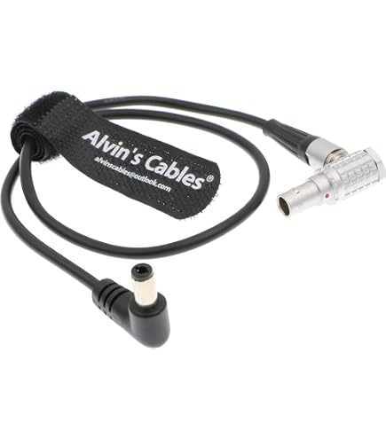 0B 2-poliges Stromkabel Für Z CAM E2-F6/F8/S6 & Tilta Nucleus M – Drehbarer Stecker, 45 Cm, Für 12V Stromversorgung Von Kamera & Follow Focus