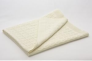 SonnenStrick 0610563327126 kocyk dla niemowląt przytulny i koc z dzianiny, bardzo cienki, 80 x 80 cm