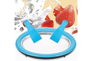 longziming Eisplatte zum eis machen, Platte zum Zubereiten von Ice Cream Rolls aus Speiseeis, Inklusive 2 Schaufeln, Blau Eisplatte