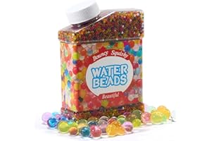 LIFEANT 50000 pièces Perles D'eau en Gel, Perles de Gel colorées, Billes d'eau hydrogel pour Vase, terreau des Plantes pour Mariage, Décoration, Plantes et Maison