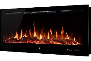 Noble Flame, Parigi 1280, camino elettrico da incasso/montaggio a parete