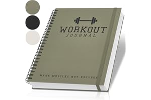 ZICOTO Simplified Fitness Journal for Home and Gym - Sturdy Workout Log Book for Women and Men To Track Bodyweight and Fitness - Perfect Notebook and Calendar For Planning Your Exercises