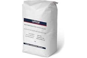 Lafood POTASSIO METABISOLFITO 1 kg - Potassium METABISULPHITE - Vino ENOLOGIA SANITIZZANTE