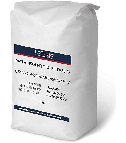 KG.1 METABISOLFITO DI POTASSIO ELEVATA PUREZZA PER VINO BIRRA Sanificante Conservante