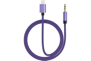 Ocbuo Aux Cable for iPhone in Car, 3.5mm iPhone Aux Cable, Jack Aux to Lightning Cable Audio Aux Cord for Car Stereo/Headphones/Speaker Compatible with iPhone 14/14 Pro/14 Plus/13/12/11/XS/XR/X/8/7