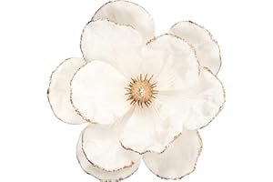 KI Store Grandi Avorio fiori di magnolia Natalizia, Tessuto tipo velluto, 6 Pezzi di Fiori Artificiali Scegli Spray per addobbato ghirlanda di Natale di Decorazioni per Alberi di Natale