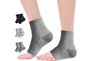 NuCamper 1 par Fotledsstöd, Ankelstöd för Stukad Fotled, Kompressionsstrumpor för Män och Kvinnor, Andas Fotled, Ankelbandage