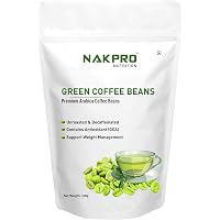 Nakpro Nutrition Green Coffee Beans for Weight Loss, Premium Arabica Grade AA - 100g