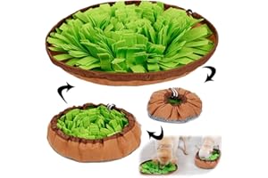 AWOOF Snuffle Mat for Dogs Food Sniffing Feeding Mat, Dog Brain Games Puzzle Toys for Boredom, Encourages Natural Foraging Skills for Dogs, Treat Dispenser Indoor Outdoor Stress Relief