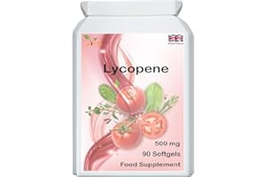 ‎VED Ved Lycopin-Ergänzung | Super Stärke, Prostata und Herzgesundheit | Super-Antioxidans | 500 mg x 90 Weichkapseln.